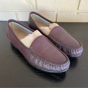 SAS Simplify Slip On Loafers Womens 10 M Antique Wine Leather Tripad Shoes USA